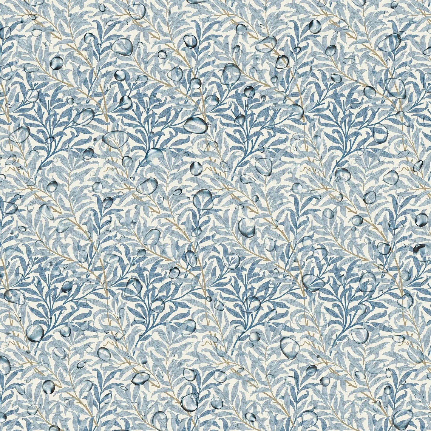William Morris Design Coated Cotton Fabric | Waterproof Acrylic & Teflon Coated 100% Cotton 55" (140cm) Wide – Sold by the Meter