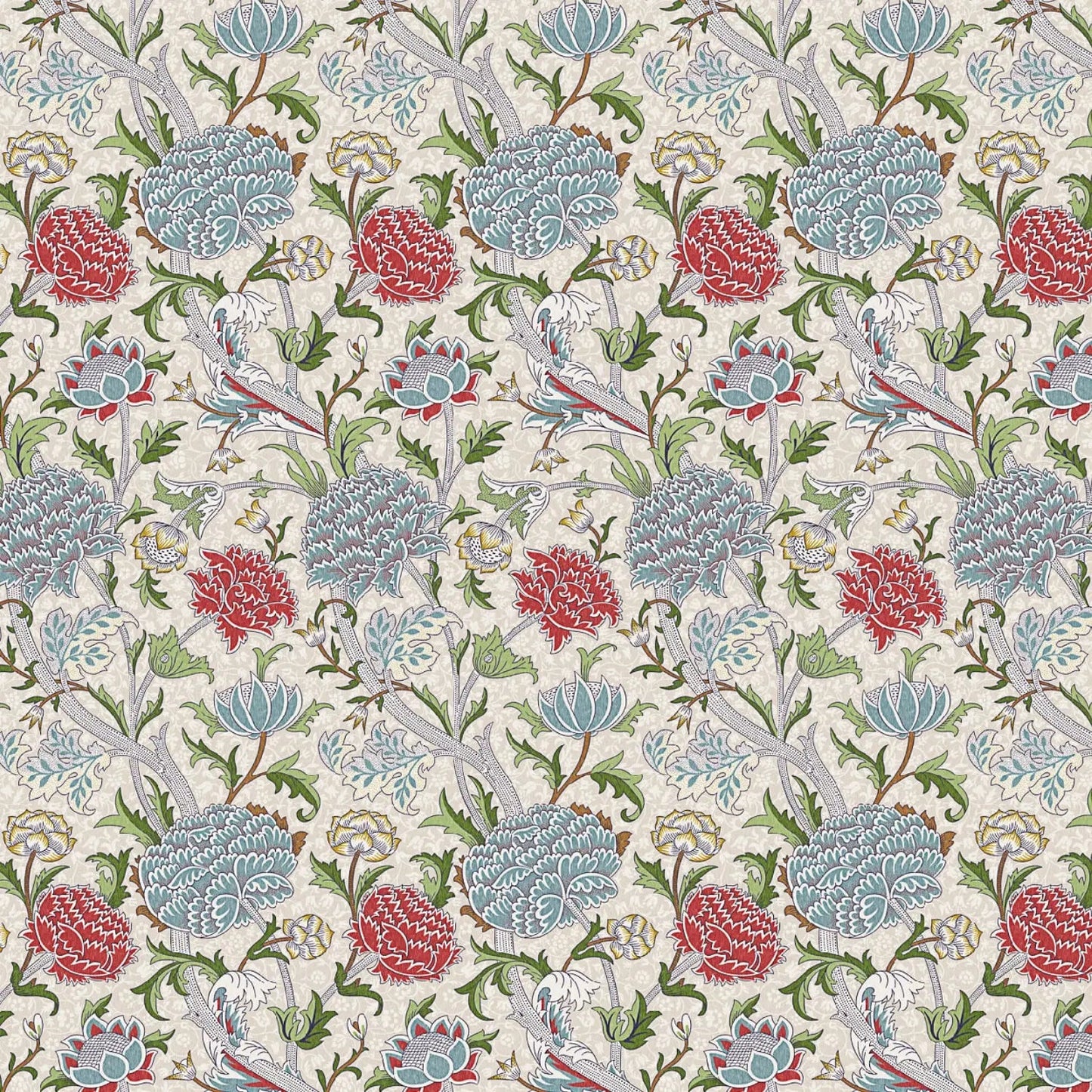 William Morris Design Coated Cotton Fabric | Waterproof Acrylic & Teflon Coated 100% Cotton 55" (140cm) Wide â€“ Sold by the Meter