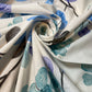 White Floral Polycotton Sheeting Material Extra Wide 90" Craft Quilting Fabric Meter