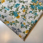 Ivory Floral Printed Polycotton Soft Dress Craft Fabric 58" By The Meter