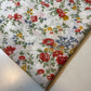 Ivory Floral Printed Polycotton Soft Dress Craft Fabric 58" By The Meter