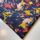 Navy Abstract Floral Printed Polycotton Soft Dress Craft Fabric 58" By The Meter