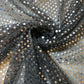 Black Silver Sequin Nylon Jersey Fabric – 44″ Wide Dress Craft Costume Decor Material By The Meter