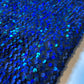 Royal Blue Sequin Velvet Embroidery Stretch Material Velour Craft Drape Dress Fabric 58" Wide By The Meter