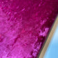 Cerise Crush Velvet Linen Fabric Upholstery Craft Cushion Soft Furnishing Material 58" Wide By The Meter