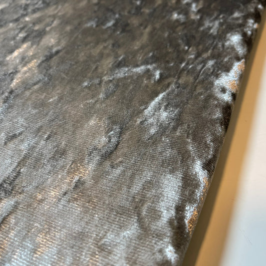 Silver Crush Velvet Linen Fabric Upholstery Craft Cushion Soft Furnishing Material 58" Wide By The Meter (Copy) (Copy)
