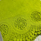 Neon Green Cotton Floral Embroidery Fabric Lace Broderie Anglaise Dress Craft Material 44" By the Meter