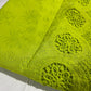 Neon Green Cotton Floral Embroidery Fabric Lace Broderie Anglaise Dress Craft Material 44" By the Meter