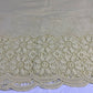 Cream Cotton Floral Embroidery Fabric Lace Broderie Anglaise Dress Craft Material 44" By the Meter