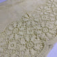 Cream Cotton Floral Embroidery Fabric Lace Broderie Anglaise Dress Craft Material 44" By the Meter