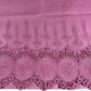 Mauve Cotton Floral Embroidery Fabric Lace Broderie Anglaise Dress Craft Material 44" By the Meter