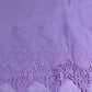 Lilac Cotton Floral Embroidery Fabric Lace Broderie Anglaise Dress Craft Material 44" By the Meter