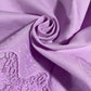 Lilac Cotton Floral Embroidery Fabric Lace Broderie Anglaise Dress Craft Material 44" By the Meter