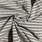 Taupe 100% Cotton Seersucker Fabric Crush Stripe Costume Craft Dress Material 44" By The Meter