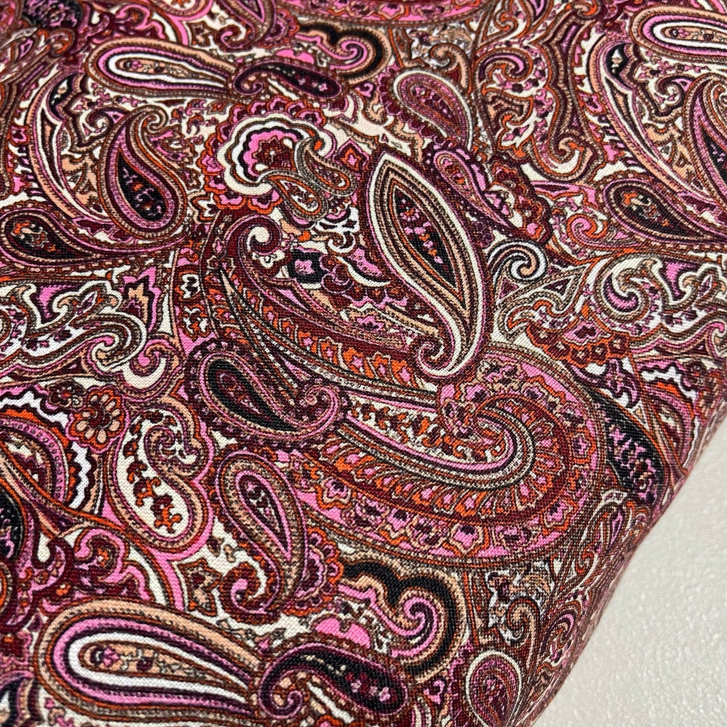 Multi Paisley Floral Blossom Cotton Poplin Fabric 58" Wide Dress Costume Craft Material by the Meter
