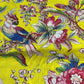 Yellow Tropical Bird Multi Floral Print Kantha Batik Cotton Fabric 44" Wide Dress Costume Craft Material by the Meter