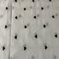 Hearts Embroidery Dyeable Cotton Embroidery Fabric Dress Craft Quilting Material 44" Wide By Meter