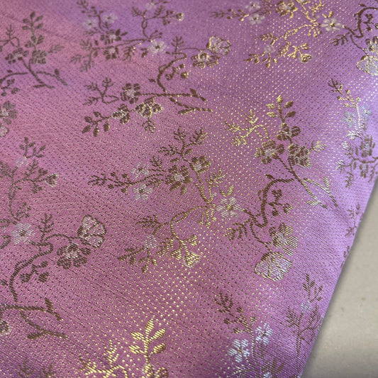 Metallic Floral Blossom Brocade Fabric Dress Craft Costume Material 44" by Meter
