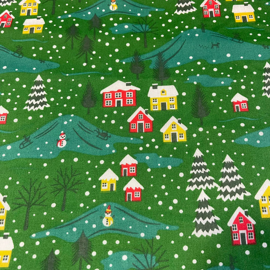 Polycotton Festive Christmas Décor Dress Craft Fabric Xmas Material 44" Wide By The Meter