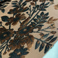 Brown Floral Velvet Velour Devore Fabric Burnout Dress Craft Material 58" By The Meter
