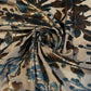 Brown Floral Velvet Velour Devore Fabric Burnout Dress Craft Material 58" By The Meter