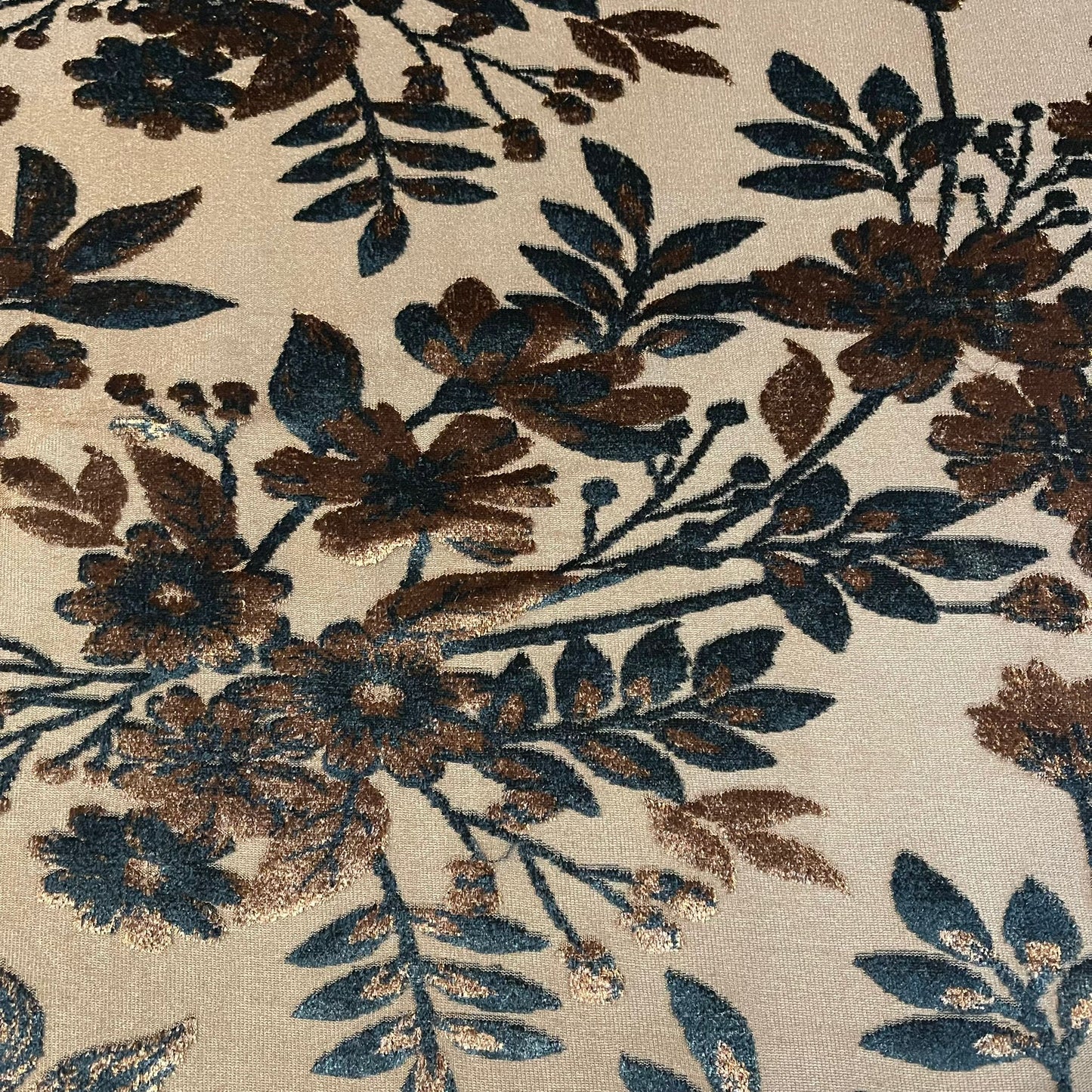 Premium Velvet Velour Floral Devore Dress Craft Fabric Material 58" By The Meter