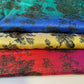 Floral Multi Tone Polyester Raw Silk Material Dress Craft Quilting Fabric 44" Wide By The Meter