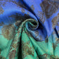 Floral Multi Tone Polyester Raw Silk Material Dress Craft Quilting Fabric 44" Wide By The Meter