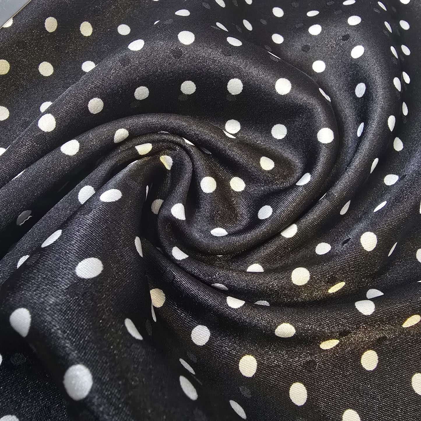 Blumenmuster, bedruckter Seidensatin, Kleiderstoff, 147,3 cm, Meterware (Farbe 3)