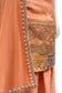 Peach Silk Sharara Suit with Hand Embroidered Dupatta – Designer Party Wear | Size 38
