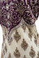 Cream & Purple Hand Embroidered Suit with Designer Dupatta – Wedding & Festive Wear | Size 38