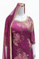 Magenta Floral Georgette Satin Suit with Printed Patiala Salwar Bottom & Net Dupatta – Festive & Party Wear