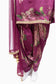 Magenta Floral Georgette Satin Suit with Printed Patiala Salwar Bottom & Net Dupatta – Festive & Party Wear