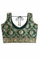 Emerald Green & Gold Brocade Designer Blouse – Wedding & Festive Wear | Size 38