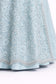 Powder Blue Hand Embroidered Anarkali Gown with Long Jacket – Pastel Wedding & Festive Wear | Size 38