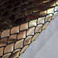 Gold Metallic Mermaid Scale ITY Stretch Foil Reptile Snake Skin Dance Costume Fabric 58" By The Meter