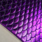 Purple Metallic Mermaid Scale ITY Stretch Foil Reptile Snake Skin Dance Costume Fabric 58" By The Meter