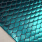 Jade Metallic Mermaid Scale ITY Stretch Foil Reptile Snake Skin Dance Costume Fabric 58" By The Meter