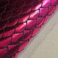 Cerise Metallic Mermaid Scale ITY Stretch Foil Reptile Snake Skin Dance Costume Fabric 58" By The Meter