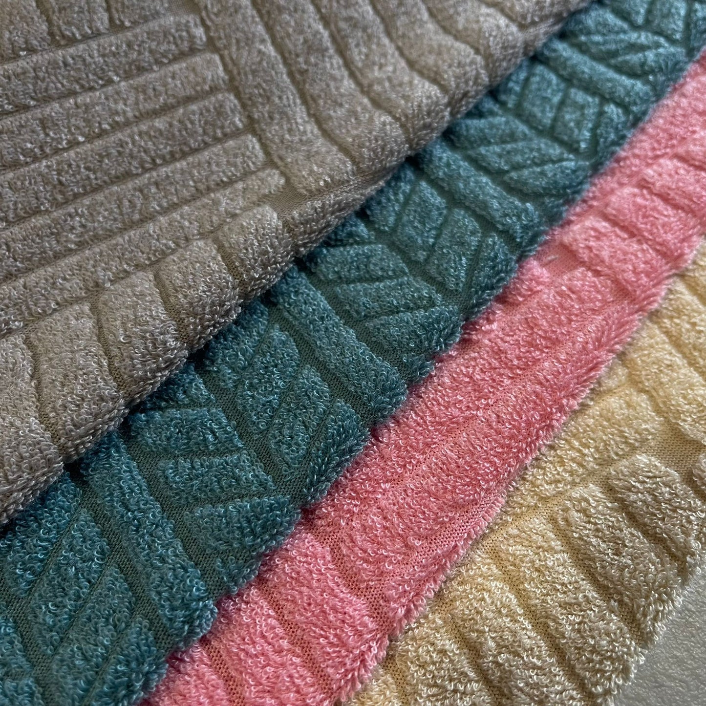 Towelling Fabric Textured Terry Cloth Soft Absorbent Towel Craft Material 58" Wide By The Meter