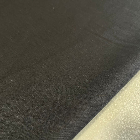 Black 100% Cotton Lawn Voile Fabric Soft Dress Craft Lining Material 58" By The Meter