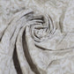 Silver Floral  100% Cotton Crush Fabric Crinkle Craft Dress Costume Material 50 " By The Meter