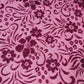 Wine Floral Velvet Velour Stud Embellished Devore Fabric Burnout Dress Craft Material 58" By The Meter