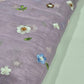 Lilac Lavender Pastel Floral Embroidered Cotton Silk Fabric – Soft Lightweight Designer Dress Material 44" By The Meter