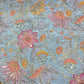 Sage Organza Floral Position Print Embroidery Fabric 44"  – Premium Designer Dress & Craft Material by Meter