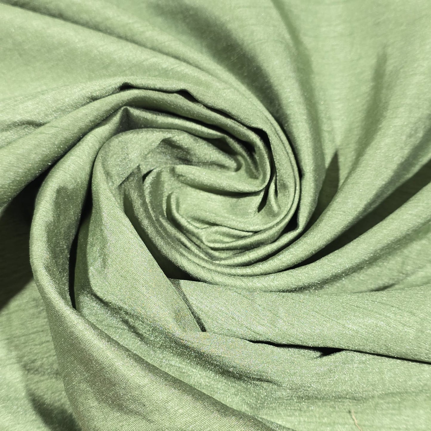 Sage Green Organza Floral Position Print Embroidery Fabric 44"  – Premium Designer Dress & Craft Material by Meter