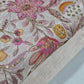 Winter Pink Organza Floral Position Print Embroidery Fabric 44"  – Premium Designer Dress & Craft Material by Meter