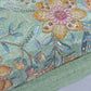 Sage Green Organza Floral Position Print Embroidery Fabric 44"  – Premium Designer Dress & Craft Material by Meter