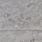 White Floral Embroidered Silk Fabric with Sequin Work – Premium Designer Dress Material by Meter