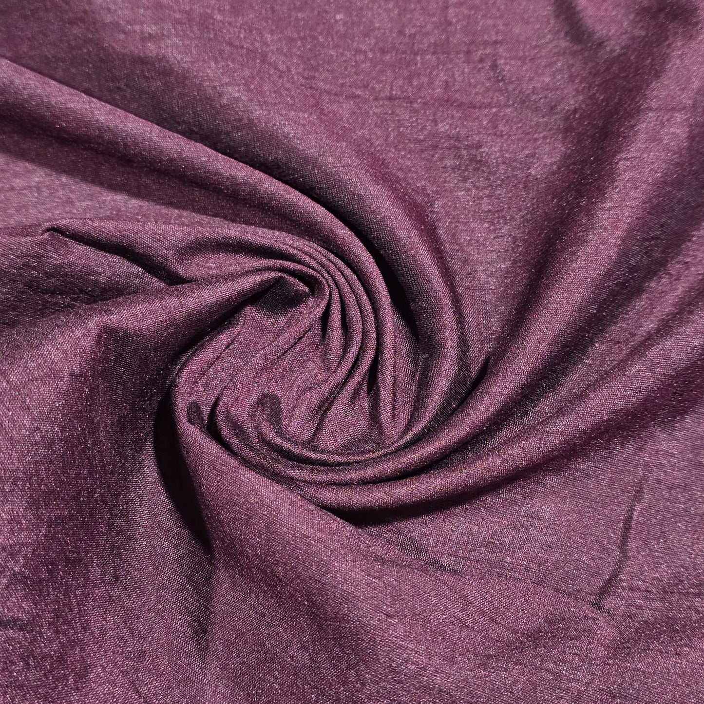 Plum Premium Embroidered Faux Silk Fabric – Designer Floral & Paisley Pattern Luxury Dress Material by Meter